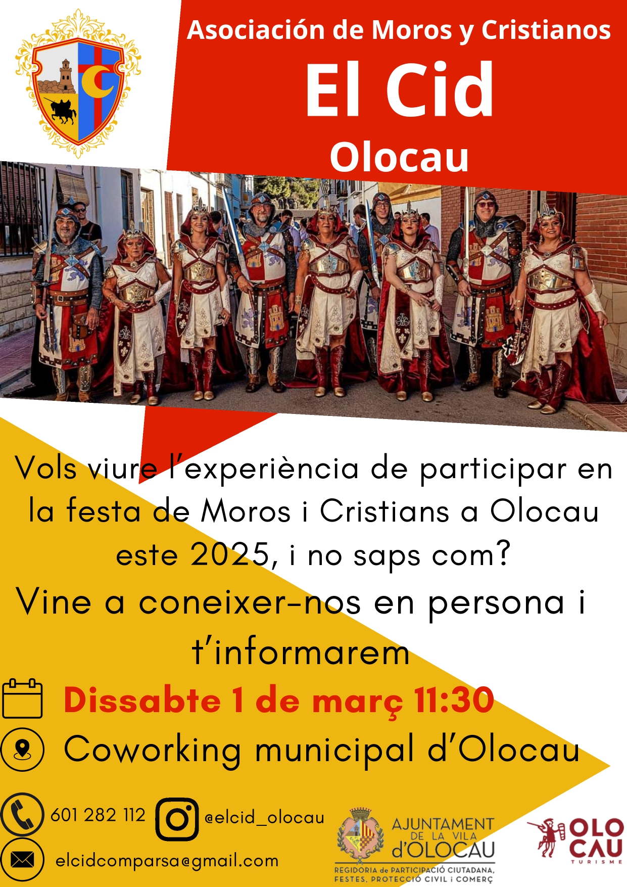 Jornada informativa de l'Associació de Moros i Cristians “El Cid” d'Olocau